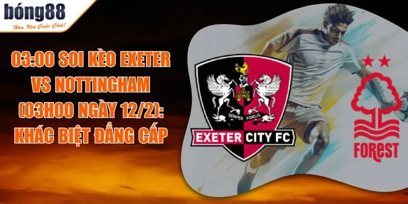 Soi Kèo Exeter Vs Nottingham (03h00 Ngày 12/2): Trận cầu chênh lệch 8 Soi Kèo Exeter Vs Nottingham (03h00 Ngày 12/2): Trận cầu chênh lệch